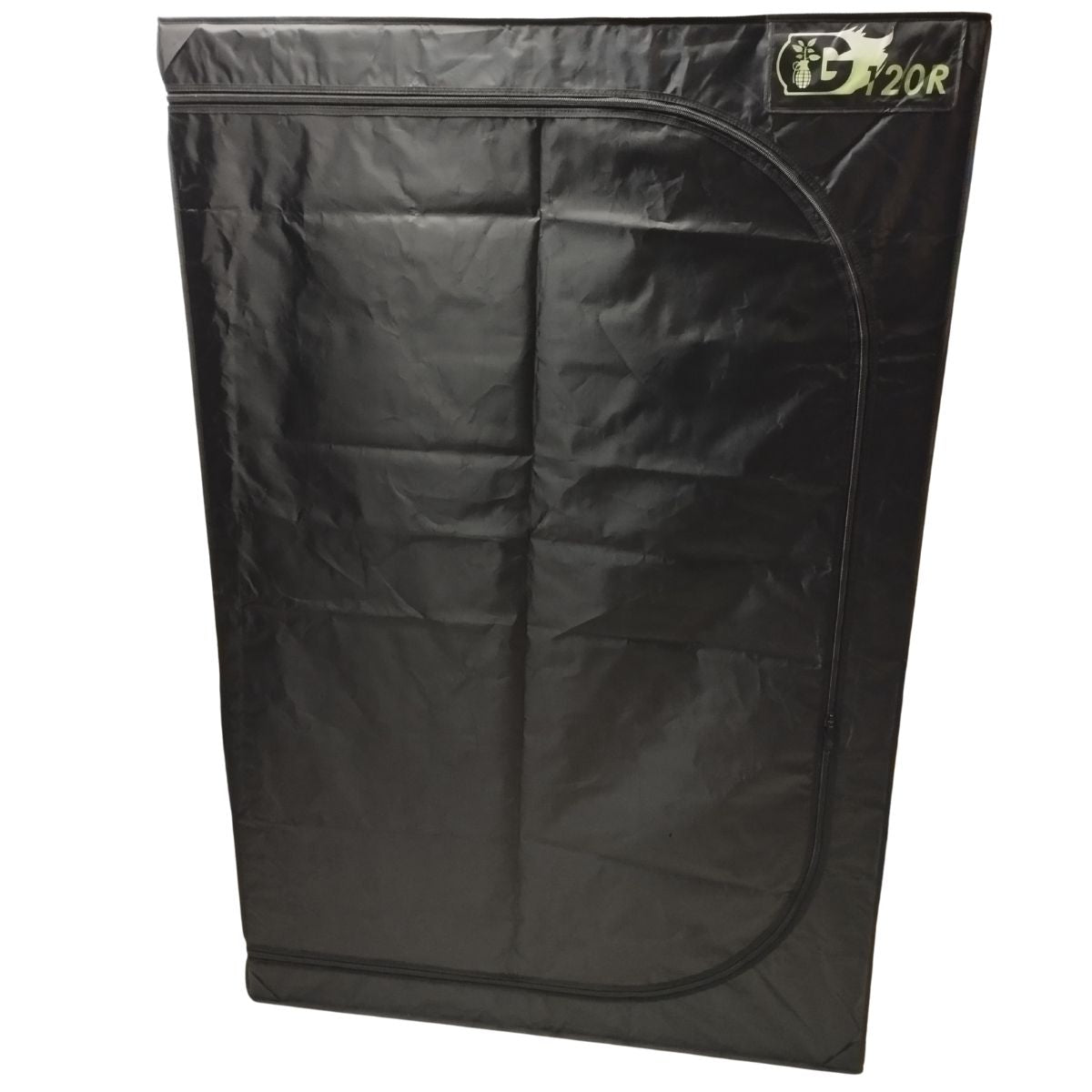 ue extérieure de la tente de culture Guerilla Box 120x60x180 cm, bùche noire avec fermeture éclair frontale