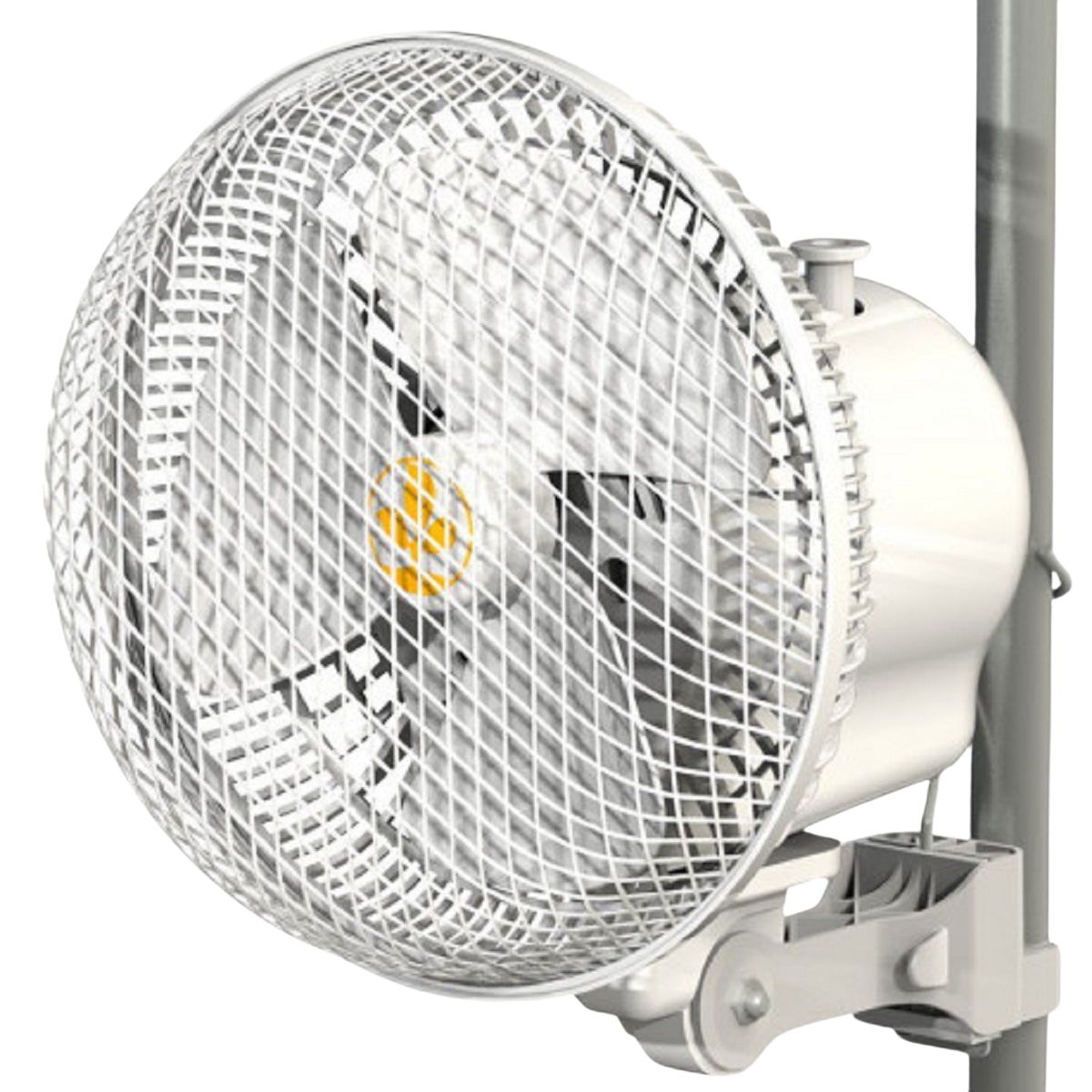 Ventilateur Secret Jardin Monkey Fan fixé sur une barre de culture.