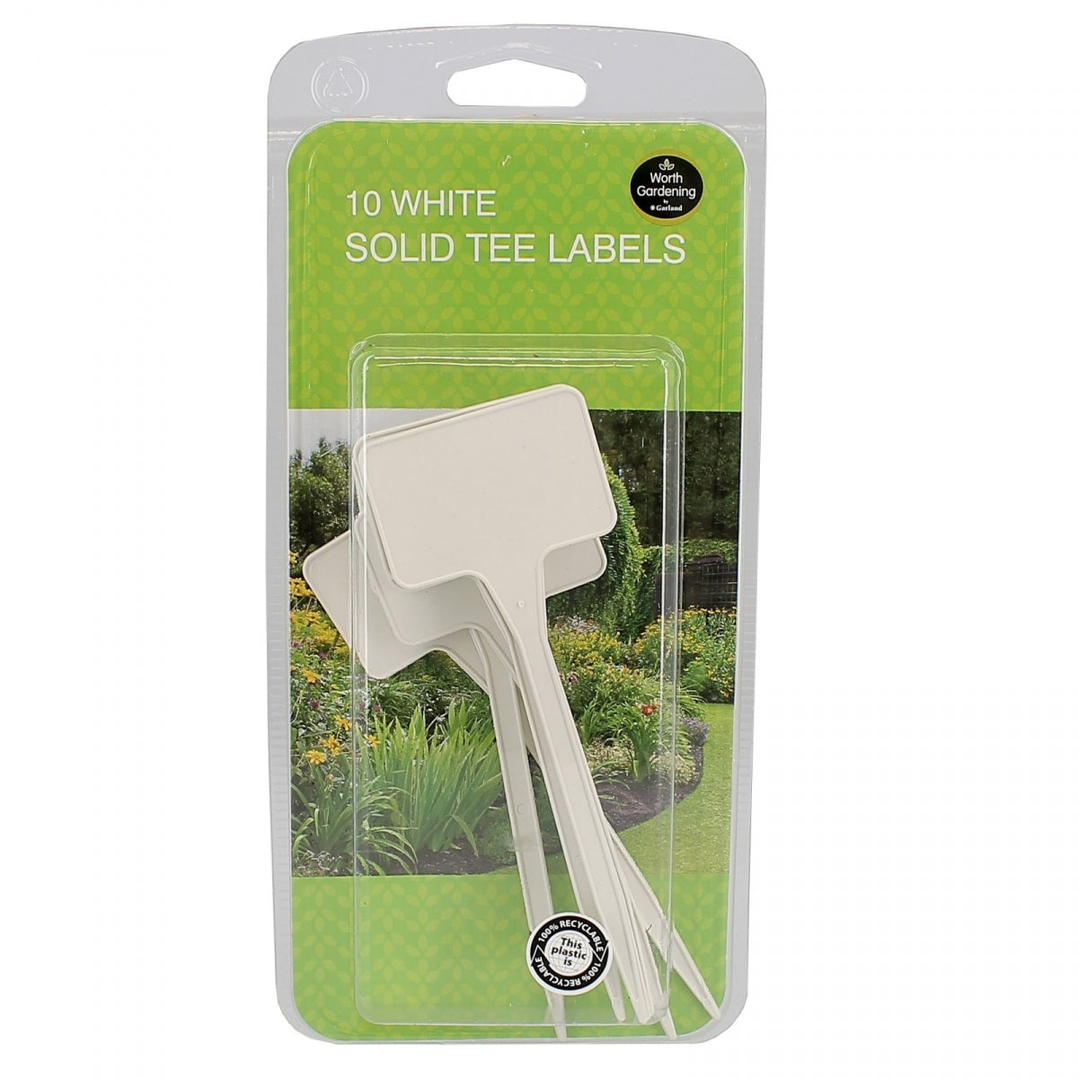 Etiquettes blanche en Plastique solide -10Pcs