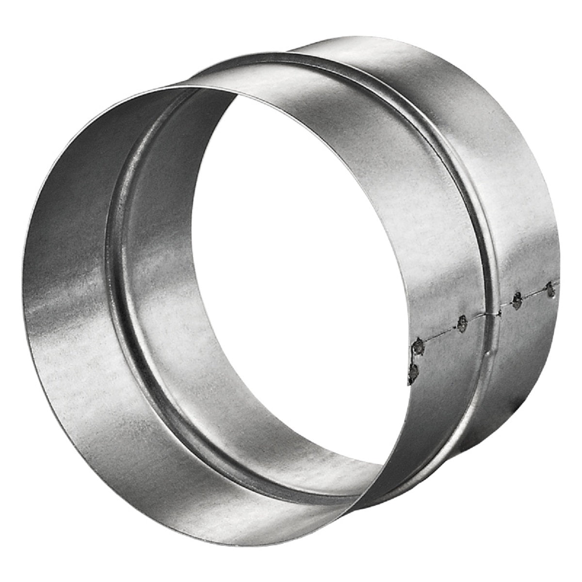 Jonction mâle en métal 100mm pour gaine de ventilation
