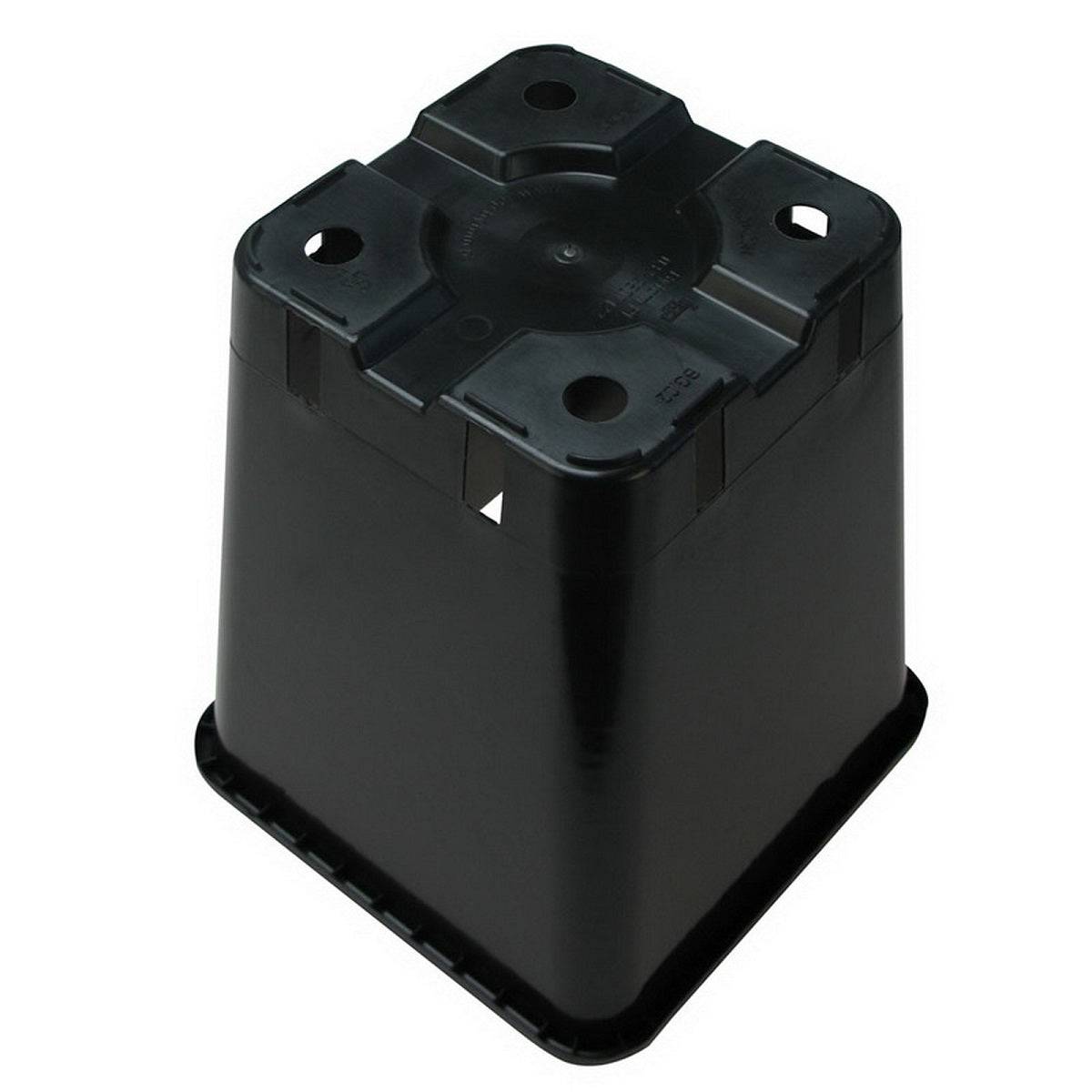 Pot carré en plastique 7 litres - 20x20x25cm