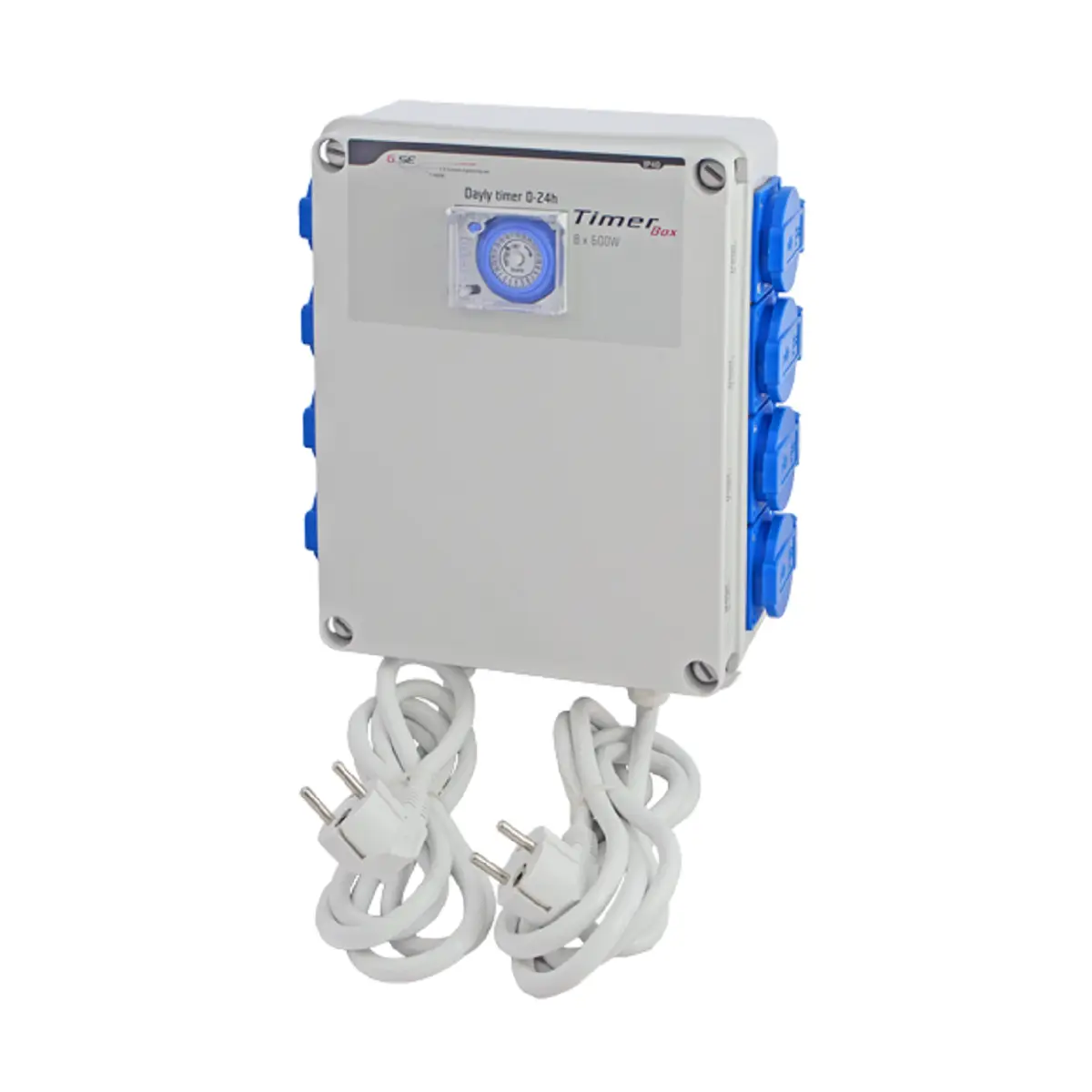 Boîtier minuterie GSE 8x600w avec prise chauffage